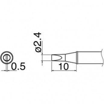 Наконечник HAKKO T31-03D24 для станций FX-100 (350℃)