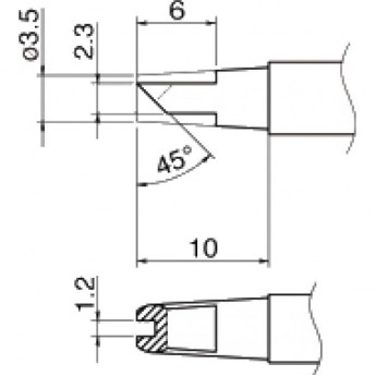 Наконечник HAKKO T12-1612