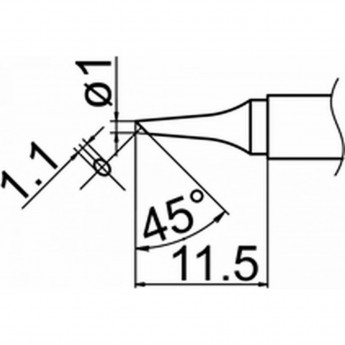 Наконечник HAKKO T12-BC1