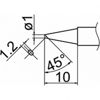 Наконечник HAKKO T12-BC1Z