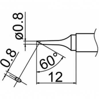 Наконечник HAKKO T12-C08