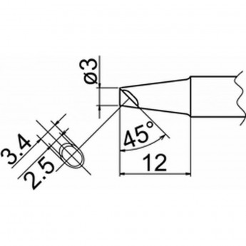 Наконечник HAKKO T20-BCM3