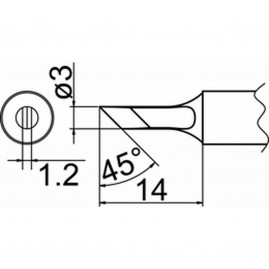 Наконечник HAKKO T20-KU