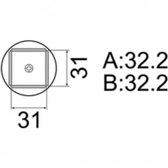 Сменная головка HAKKO A1265B для HAKKO FR-803B, 32х32