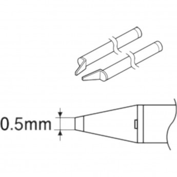 Сменная головка HAKKO A1577 для термопинцета HAKKO 950 (C1311), 0.5L Сменная головка HAKKO A1577 для термопинцета HAKKO 950 (C1311), 0.5L