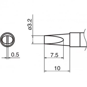 Сменный наконечник HAKKO T36-DL32 Сменный наконечник HAKKO T36-DL32
