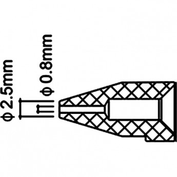 Сопло HAKKO N50B-03 0.8 мм для FR-300 Сопло HAKKO N50B-03 0.8 мм для FR-300
