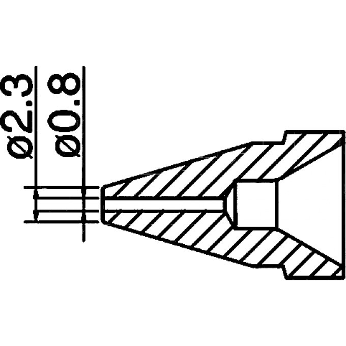 Сопло HAKKO стандартного типа (0,8 мм) N61-07