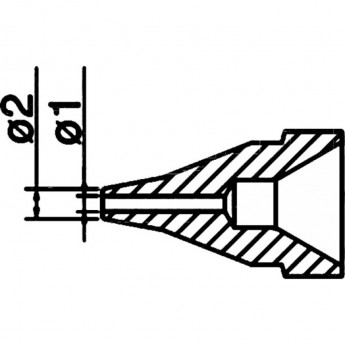 Сопло HAKKO N61-05 типа S (1 мм) Сопло HAKKO N61-05 типа S (1 мм)