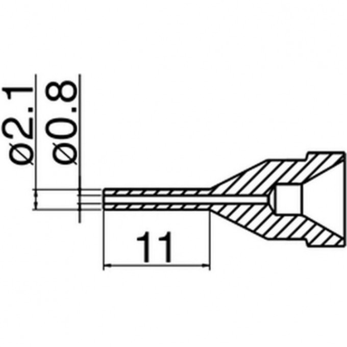 Сопло HAKKO удлиненного типа (0,8 мм) N61-11
