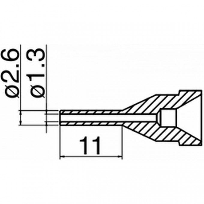 Сопло HAKKO удлиненного типа (1,3 мм) N61-13